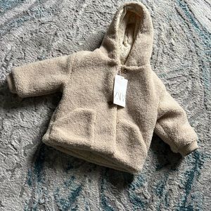 Zara teddy Coat 9/12 months